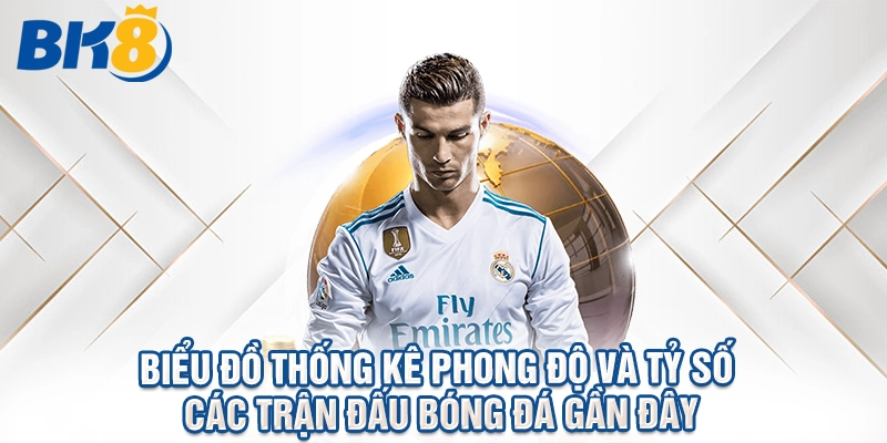 Biểu đồ thống kê phong độ và tỷ số các trận đấu bóng đá gần đây